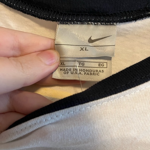 Nike Short Sleeve Navy, White & Yellow Athletic Department “4” Jersey T-Shirt - Picture 6 of 8